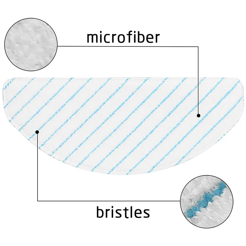 A44T 250Pcs Disposable Strong Rag Mop Cloths Pads For Ecovacs Deebot OZMO T8 AIVI T8 Max T9 AIVI AIVI+ Vacuum Cleaner Parts