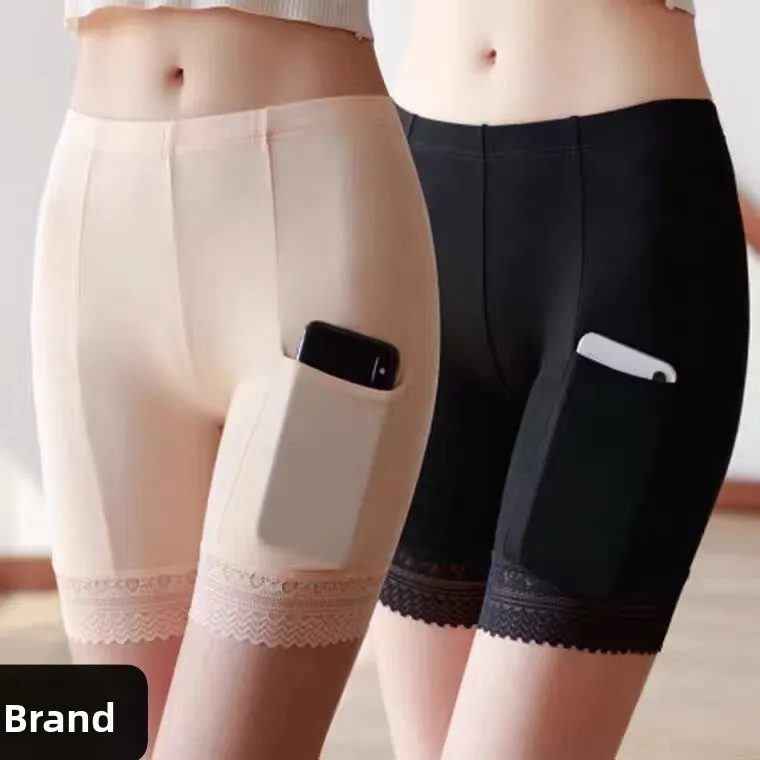 กระโปรงกางเกงผ้าฝ้ายแท้สำหรับผู้หญิง ใส่สบายในฤดูร้อน ผ้าโมดอลคอตตอน ไซส์ใหญ่ พร้อมผ้ากันโป๊ เหมาะสำหรับเดินเล่น สวมใส่สบายๆ