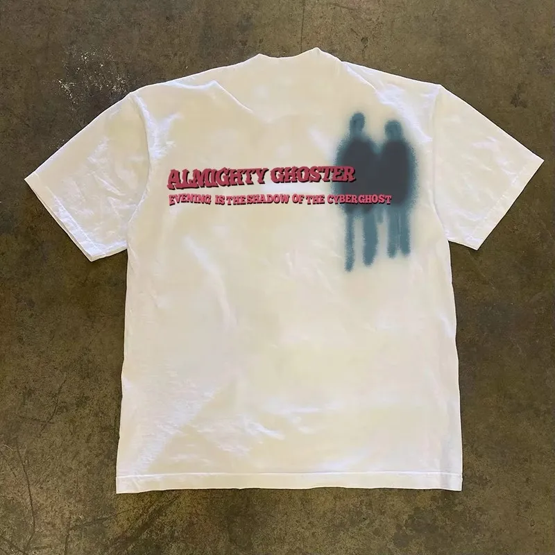 

Cheng Story T-Shirt 260g Heavyweight Pure Cotton American Oversize Loose Couple Style Men's Short Sleeve T-Shirt