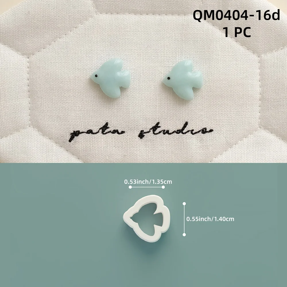 1 Stück Mini-Schmuckherstellungs-Set, Niedliche Ohrringe, Polymer-Ton-Ausstecher, Tulpen-/Schmetterlings-Töpferform, DIY-Knopf-Anhänger, Tonpresswerkzeuge – Detail 9