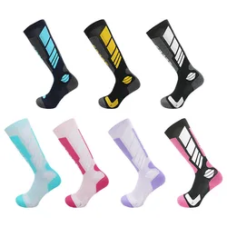 Calcetines de esquí de tubo alto para hombre y mujer, medias cálidas y cómodas de secado rápido para senderismo, deportes de escalada, Invierno