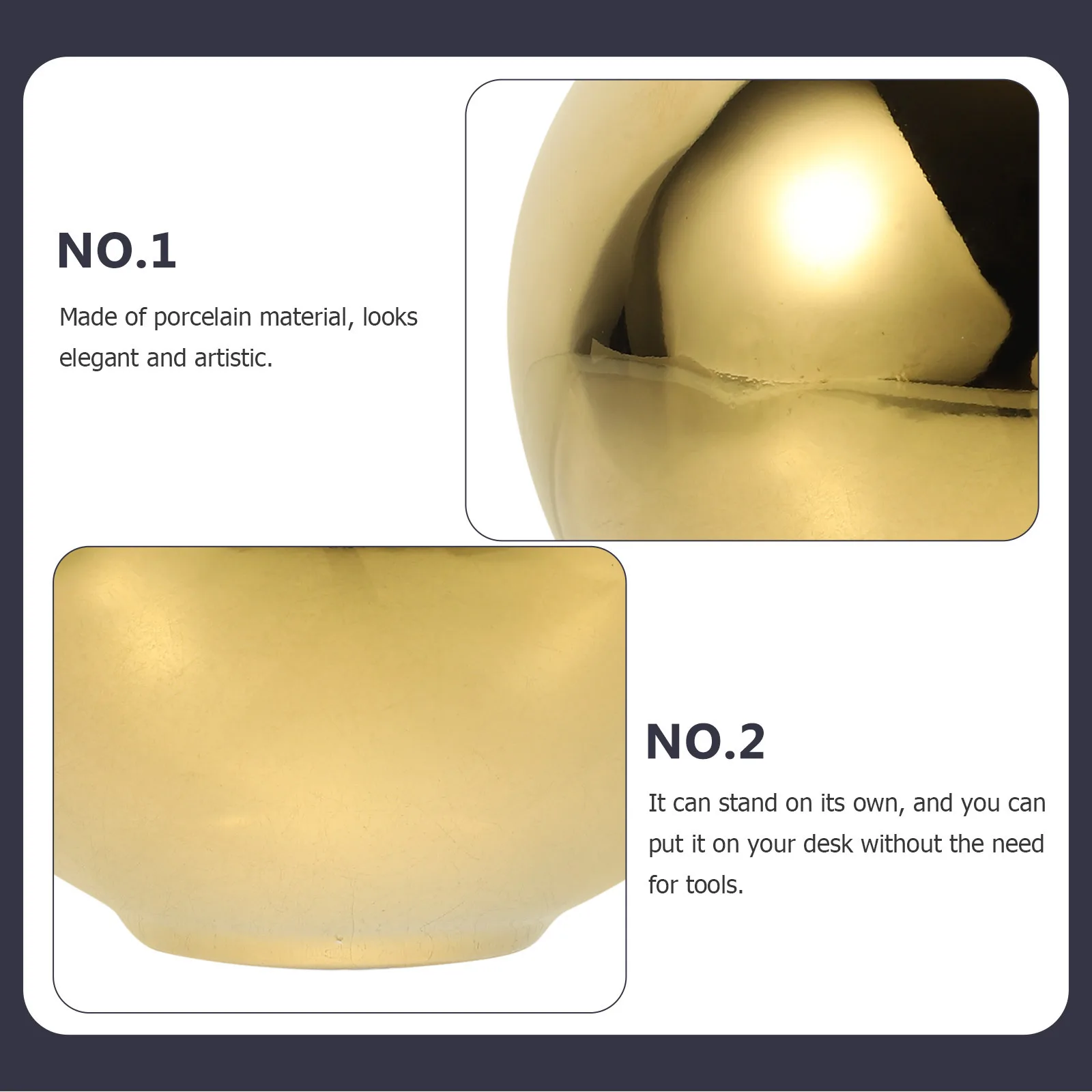 

Modern Ceramic Ball Decor Sculpture for Tabletop Bookshelf Study Room Living Room Home Office Accent Decoration Art Piece