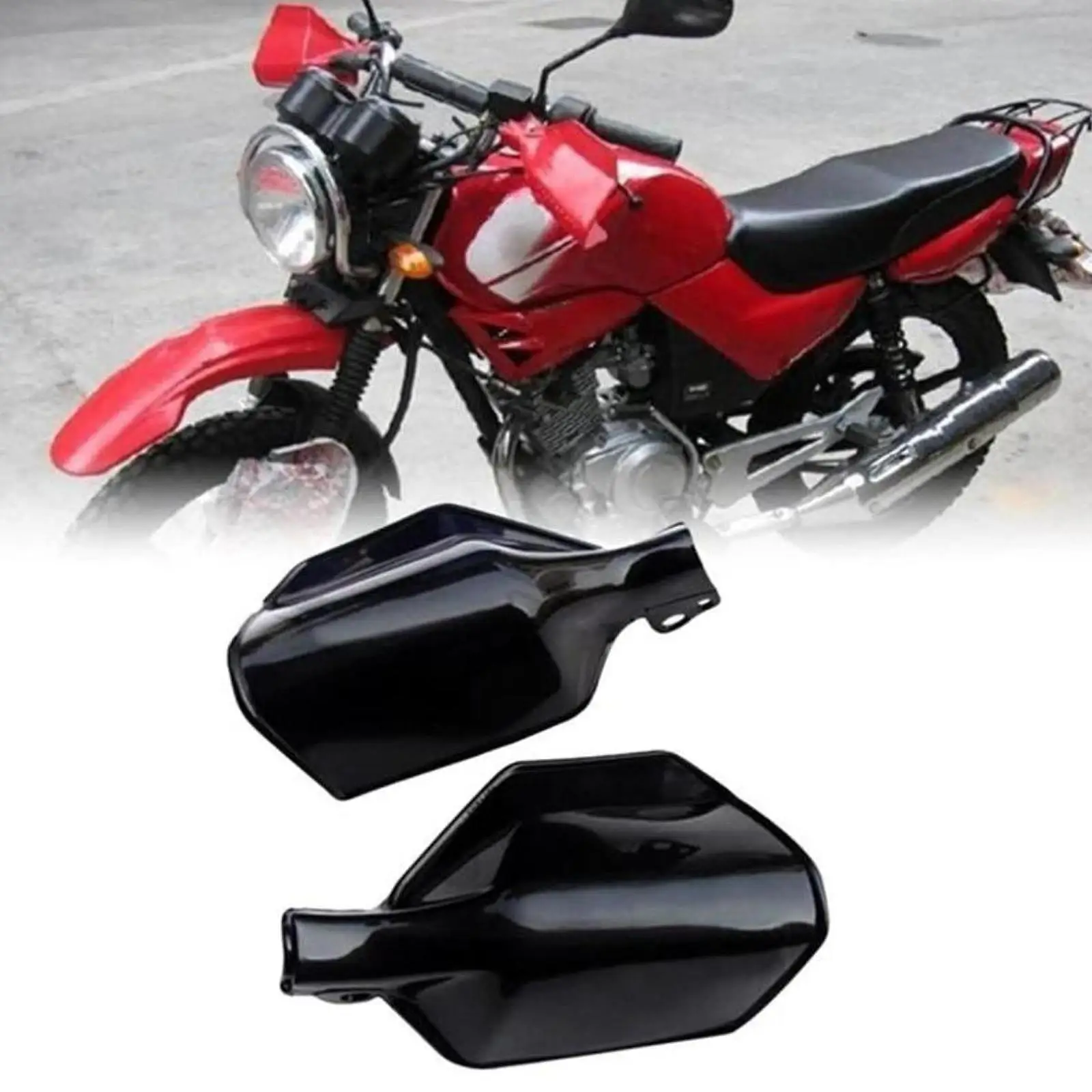 Dirt Bike Handguards Wind Protector for Yamaha YBR125 DT125 Brake Clutch Lever Shield Sturdy PP Handlebar Guard Motorcycle
