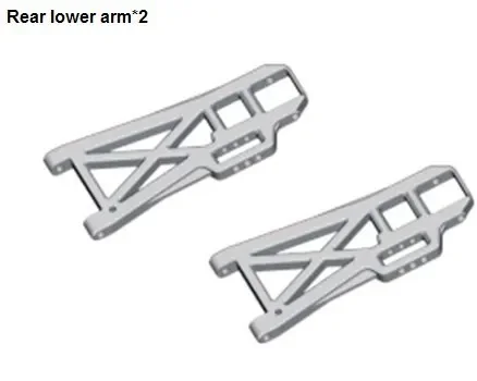 Pieza HSP 06012 para Buggy de control remoto, brazo trasero inferior * 2P para coche de radiocontrol, modelo 94105 94106