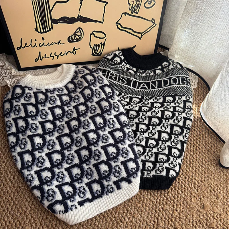 Luxury Knit Dog Sweater 1