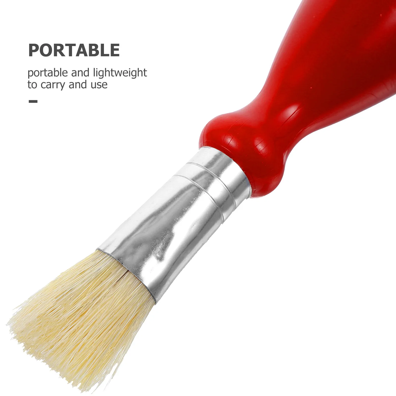 

6pcs Oil Painting Brushes Pig Hair Kids Plastic Preschool Supplies Lightweight Portable PaintBrushes For Beginners