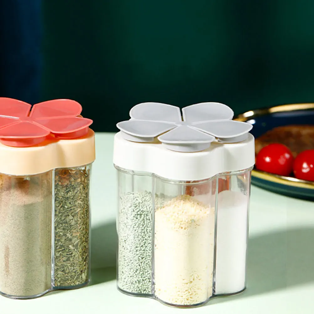 

2 Pcs Condiment Jar Seasoning Set Portable Spice Dispenser Household Mini Bottle Kitchen