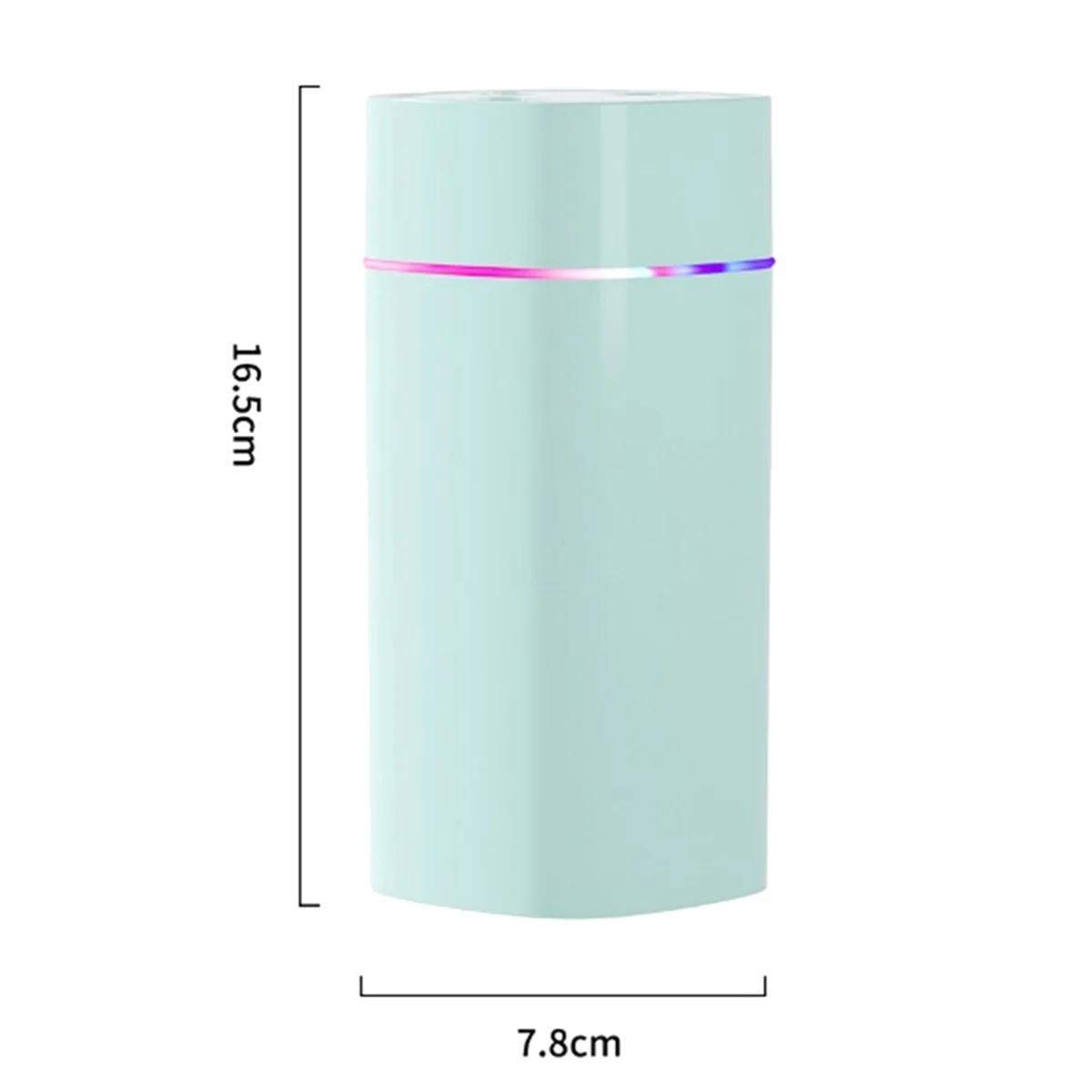 다채로운 야간 조명 소형 가습기, 더블 스프레이 에어 무화기, USB 무소음 가정용 가습기, 자동차 정화 에어 스프레이 핑크