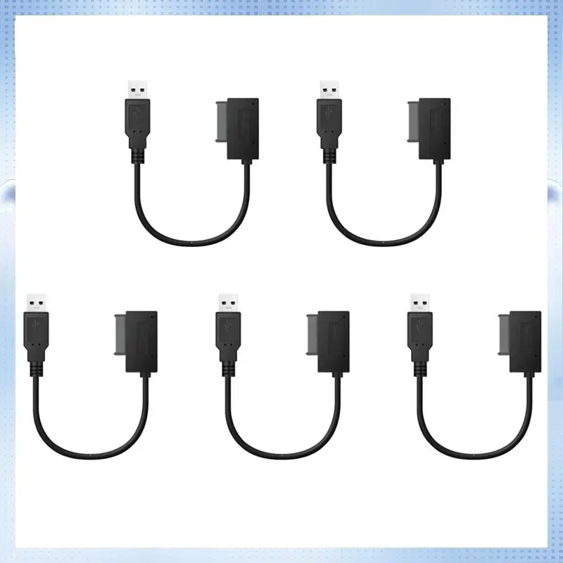 

A82Q-5X USB Adapter PC 6P+7P CD DVD Rom SATA To USB 2.0 Converter Slimline Sata 13 Pin Drive Cable For PC Laptop Notebook