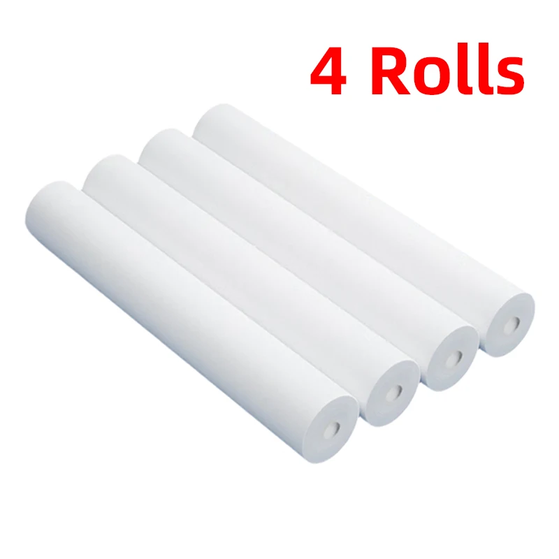 4Rolls/Box,A4 Roll Thermal Printing Paper,For School,Exam Papers,Home,Office,Document Contract Printing,Compatible Portable A4 Thermal Printer