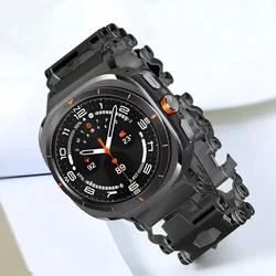 Outdoor Multifunctional Metal Strap For Samsung Galaxy Watch Ultra 2025 47mm Stainless Steel Bracelet Galaxy Watch 7 Ultra Band