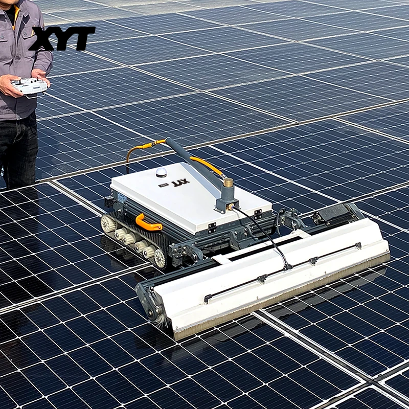 Robot limpiador de paneles solares y máquina para techos X7