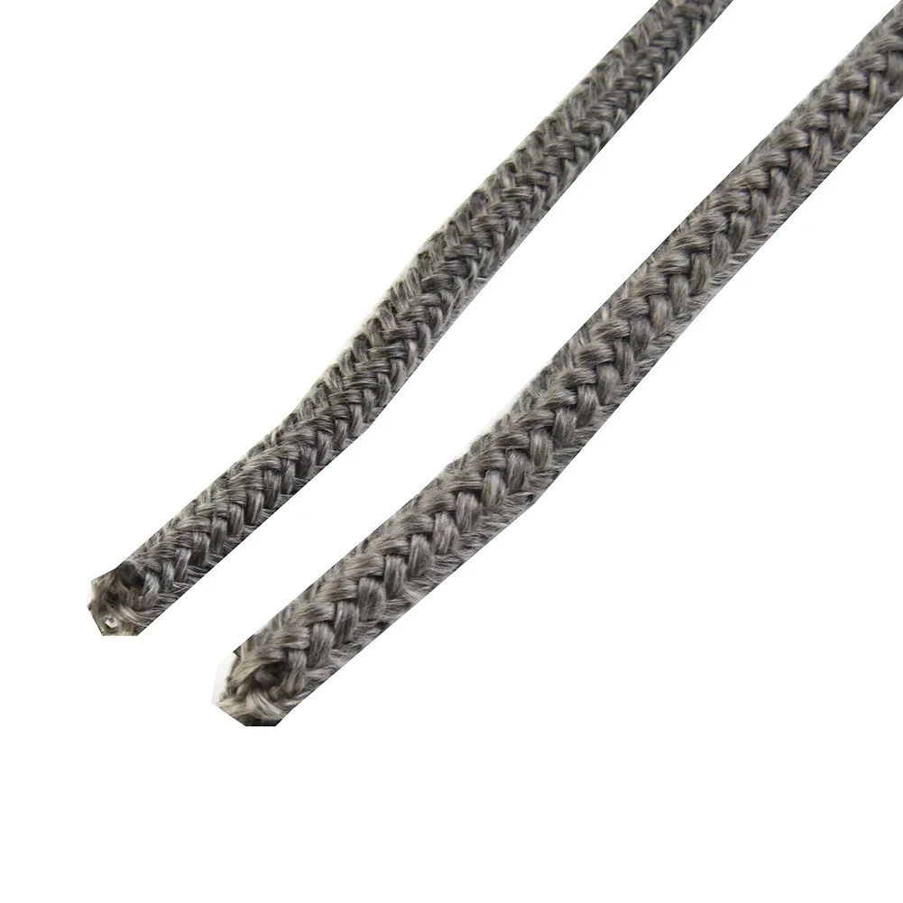Home Fiberglass Rope Seal Elastic Long Service Life Dark Grey Door Seal Fiberglass Fire Rope Stove & Fire Rope