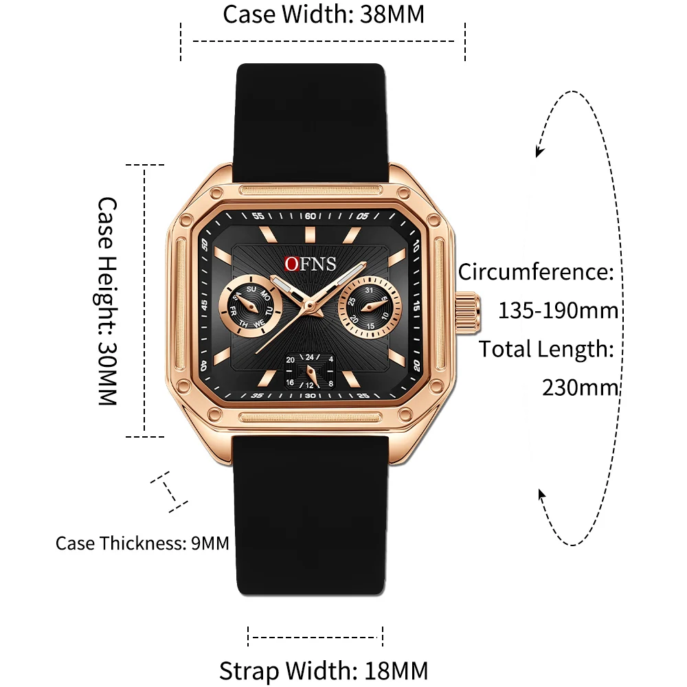 OFNS Fashion Women's Quartz Watch Distinctive Design Clear Date Minimalist Markers Daily Commuter Female Wristwatch