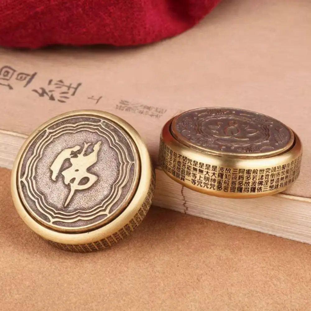 ของเล่นหมุนนิ้วมือโลหะ Zen Buddha Fidget Spinner ของเล่นบนโต๊ะทำงาน ของเล่นเสริมพัฒนาการสัมผัส ของเล่นหมุน Gyroscope สำหรับเด็กและผู้ใหญ่