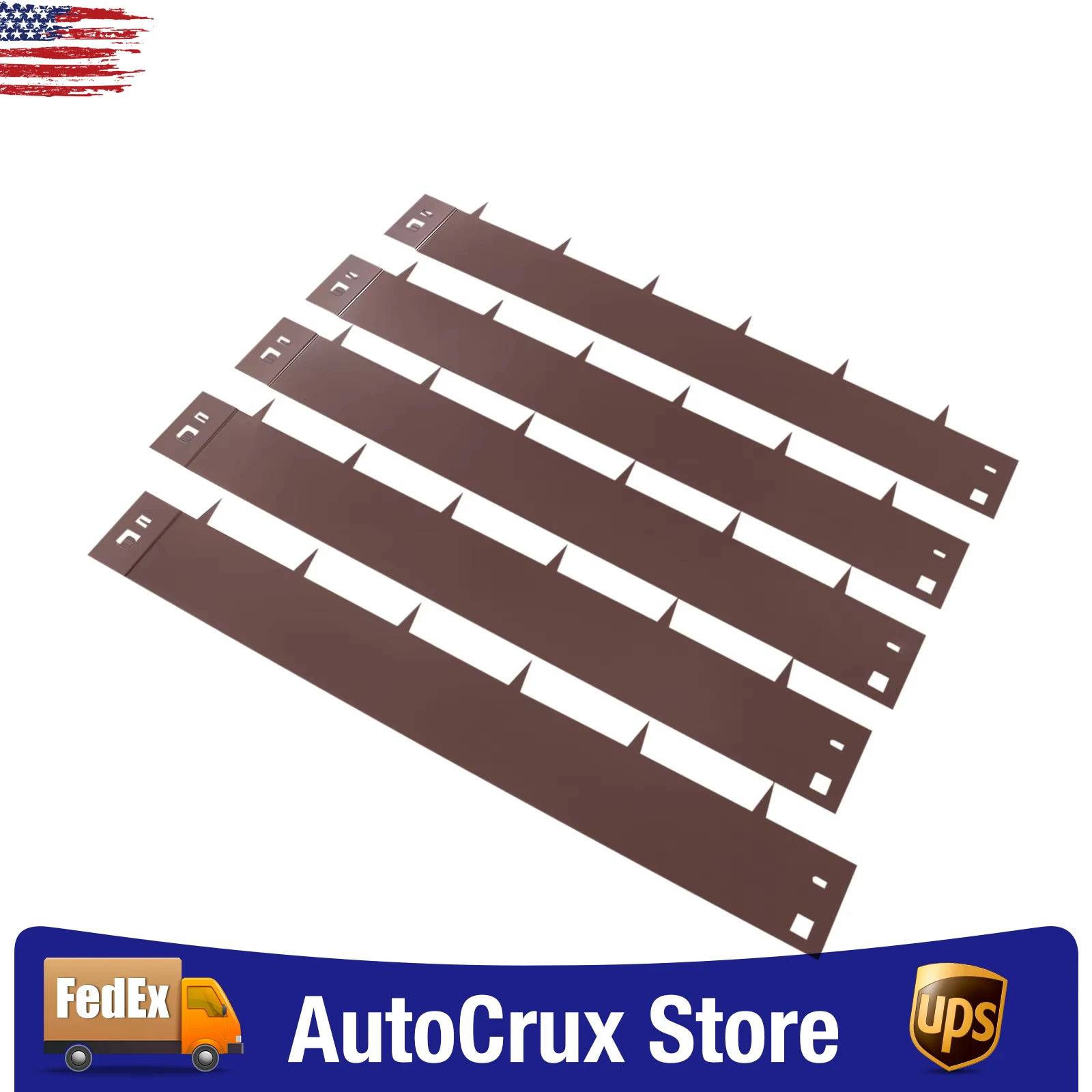 

4"x39" 5x Metal Landscape Edging Steel Lawn Edging Bendable Metal Garden Barrier