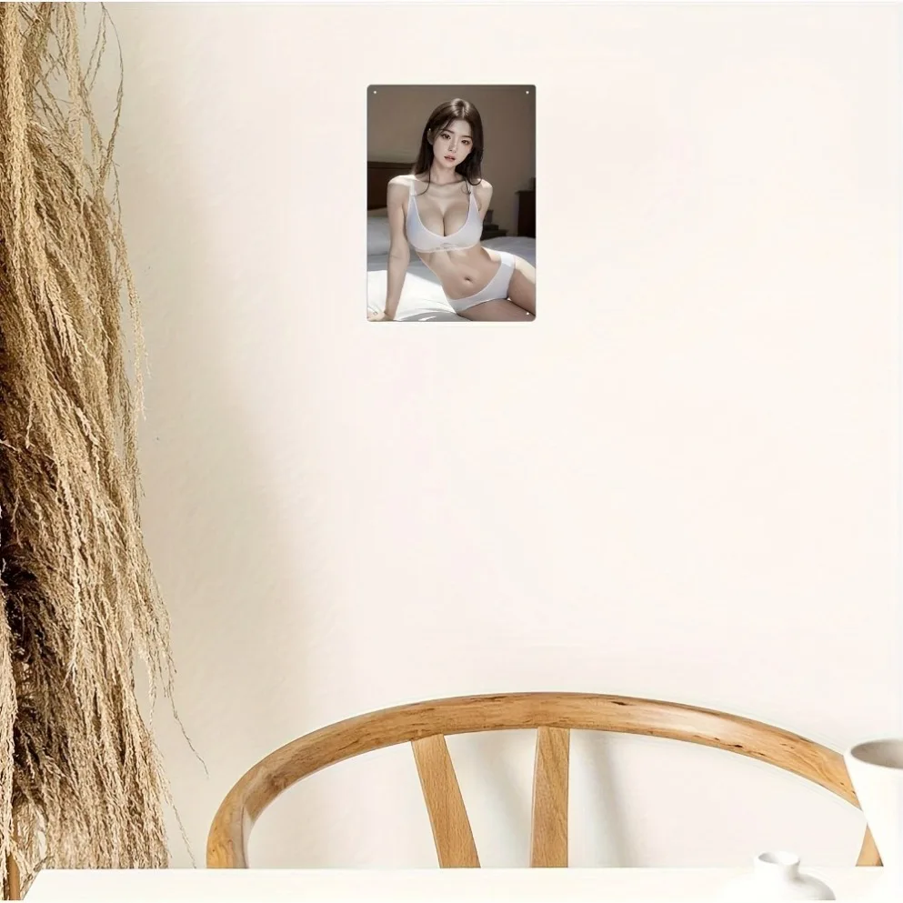 Aluminum Art Print, Real Woman Wall Decor for Home Office Bedroom