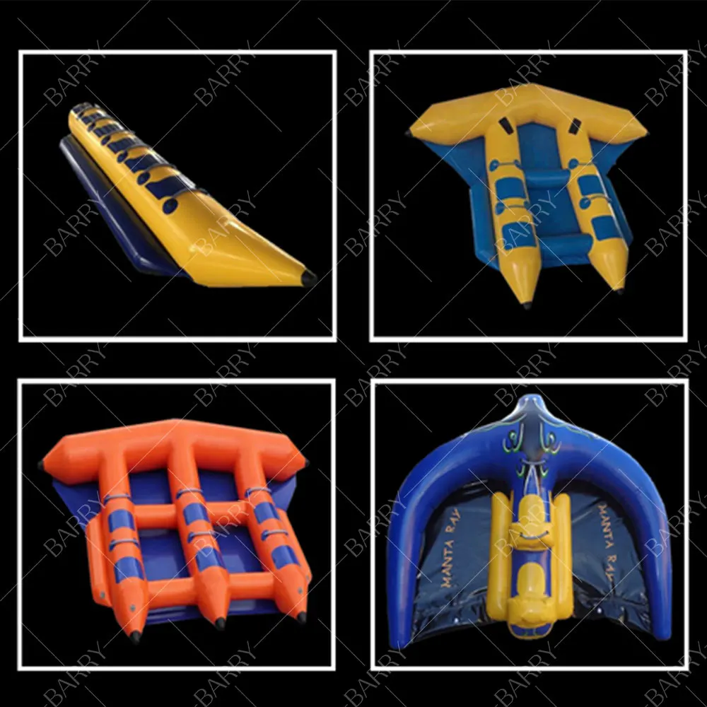 Towable Double Tube Inflatable Fly Fish For Summer Water Toy