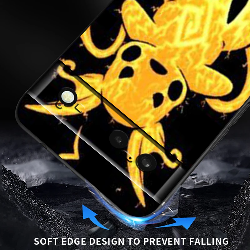 P-Pokémon Art For Google Pixel 8 7A 7 6A 6 5A 5 4 4A XL 5G Black Silicon Shockproof Shell TPU Phone Case