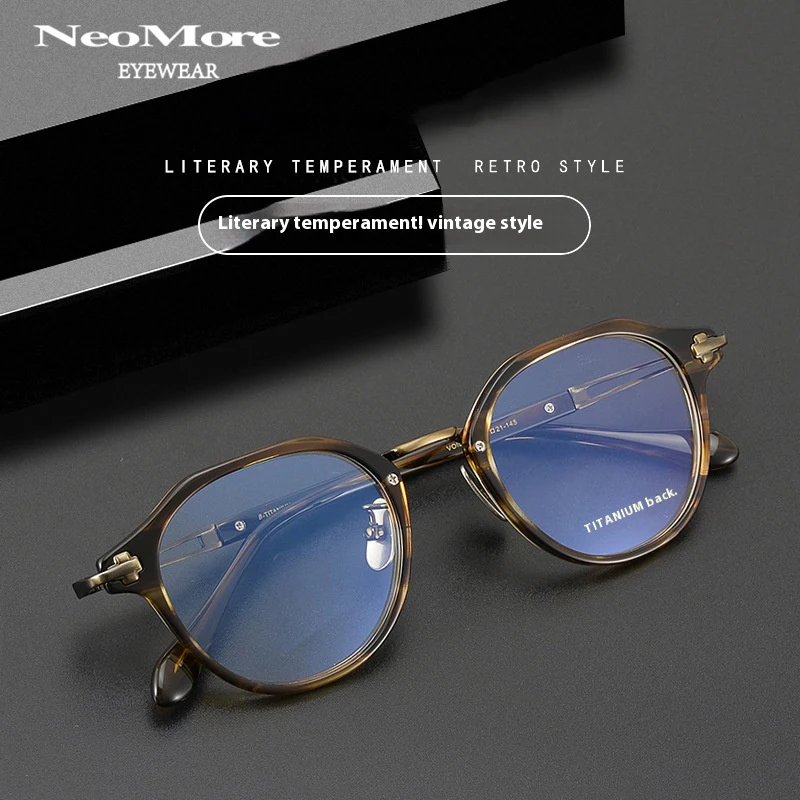 

Japanese High-end Brand Replica Eyewear Handmade Sheet Titanium Spectacles Retro Men Women Prescription Myopia Glasses Frame