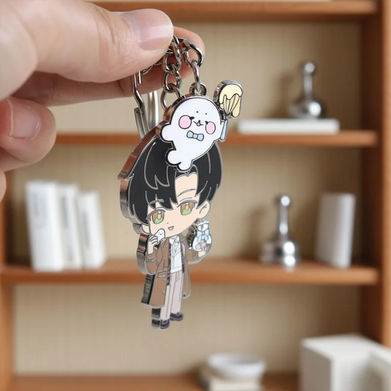 

Zayne Metal Keychain Game Love and Deepspace Cute Keyring Cosplay Props for Bags and Keys Gamer Collect Souvenirs Gift