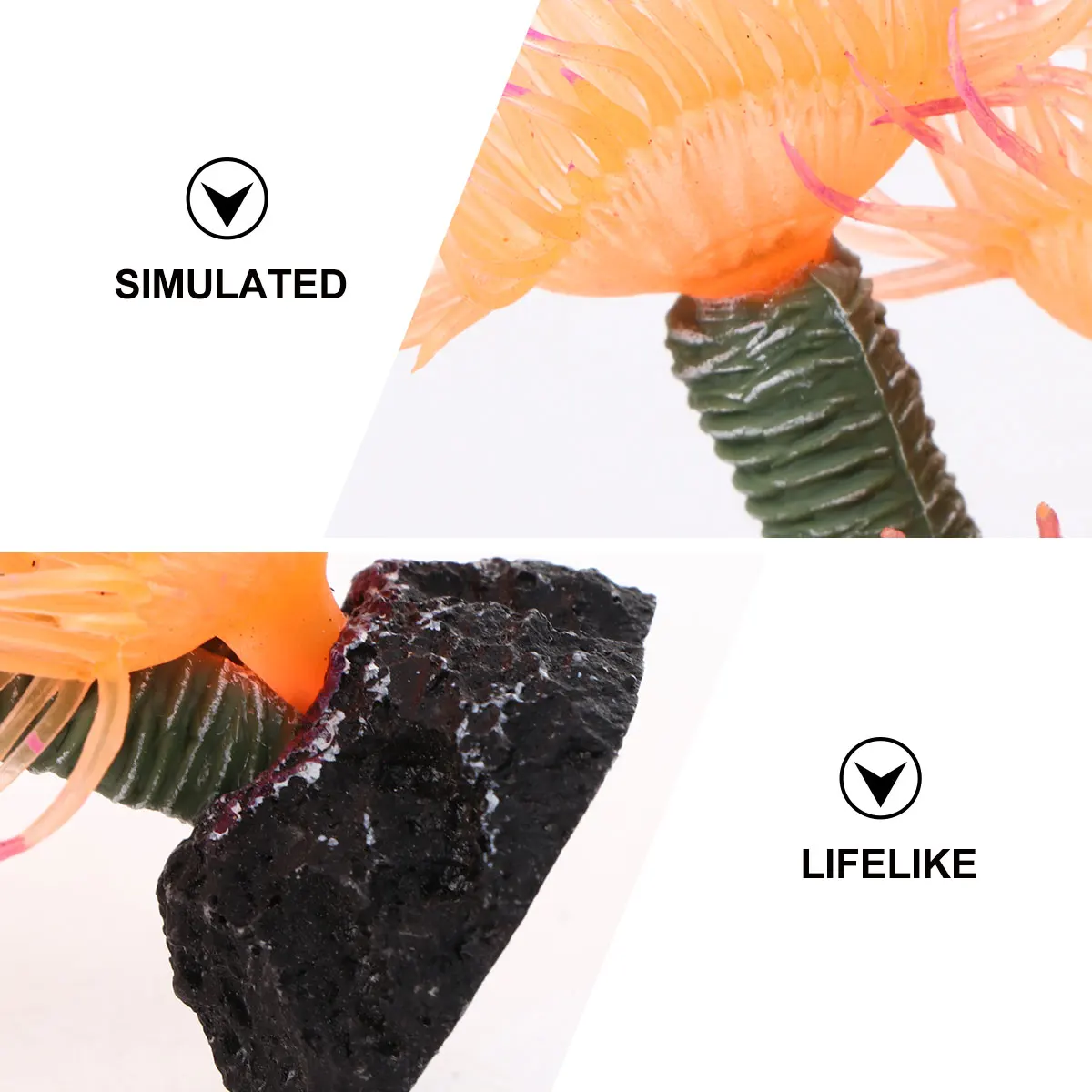 

1pc Artificial Coral Yellow For Aquarium Fish Tank Decor Manmade Coralline Artifact Premium Water Resistant Pets