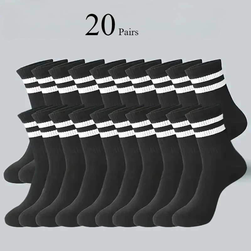 النساء الرجال جوارب مخططة موضة اللون لينة مريحة امتصاص العرق تنفس عشاق الرياضة نمط الجوارب غير رسمية 6/10/20 Pairs