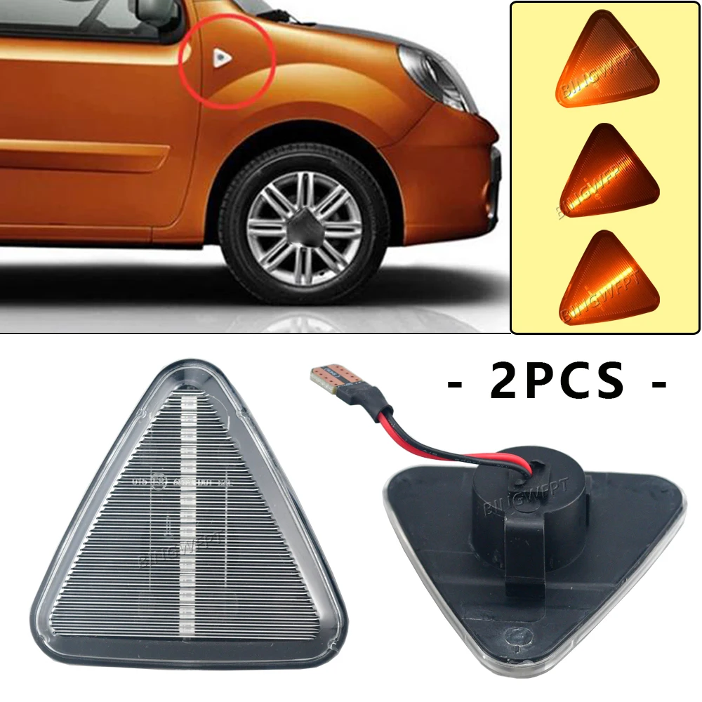 

Sequential Flashing LED Turn Signal Side Marker Light Sequential Blinker Lamp For RENAULT KANGOO II Mod.Bj.2/2008-7/2013
