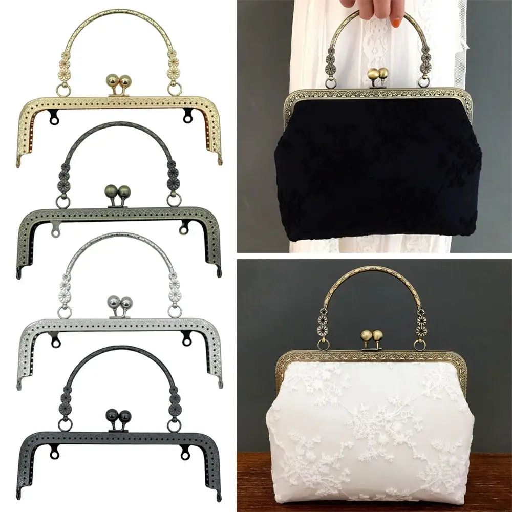 

Mini Metal Purse Frame Kiss Clasp Bag Hardware Vintage Purse Clasp Frame Bag Frame Buckle Handle Bag Accessories