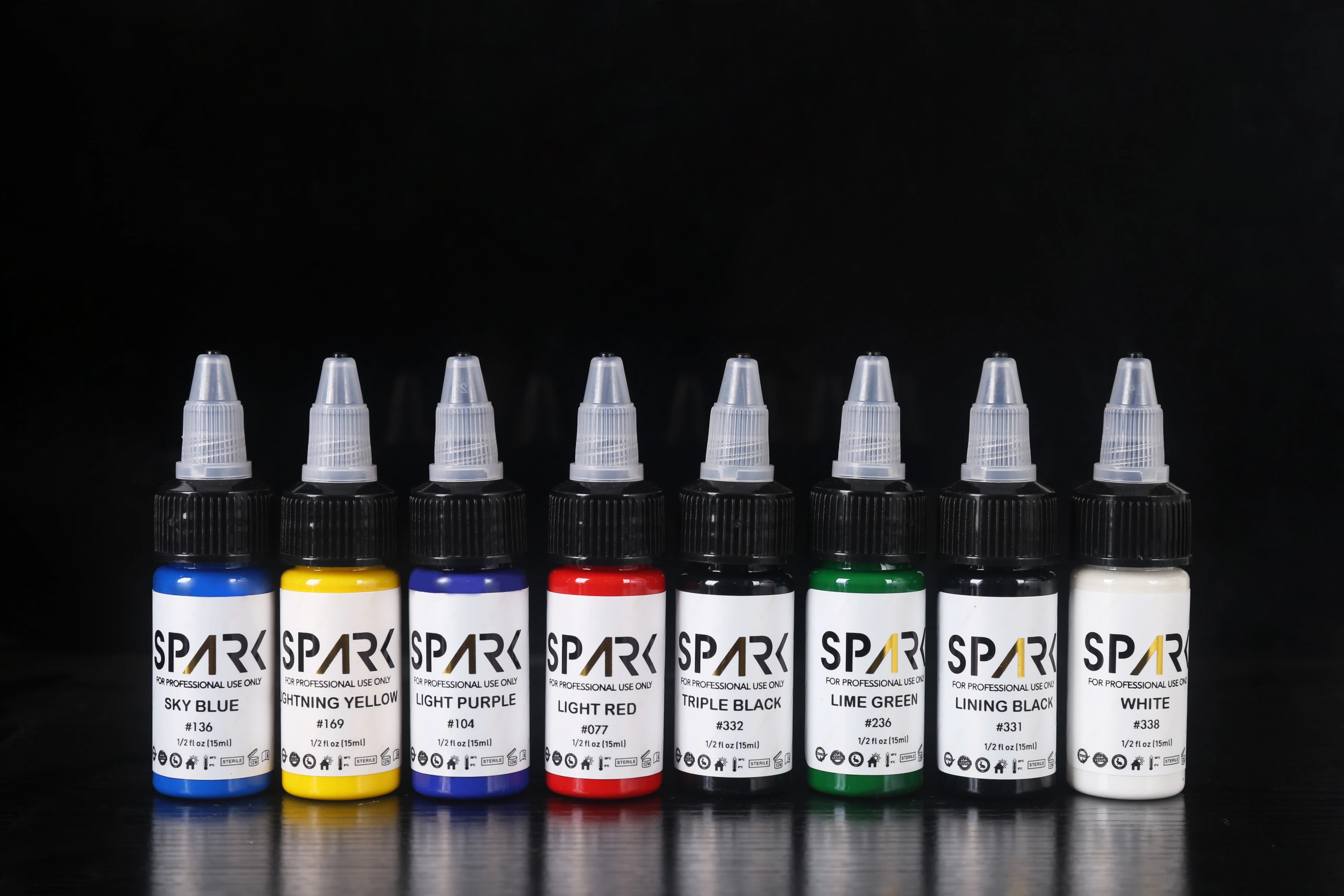 

Spark Newest Tattoo Ink 15ml Newest Professional High Quality Permanent Makeup Body Microblading Easy Coloring Tattoo Inks