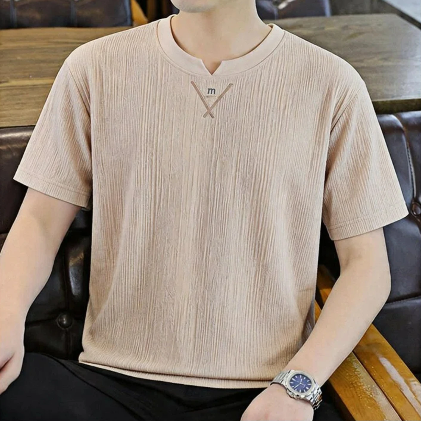 Undershirt Crew Neck - Новая стильная мужская футболка с круглым