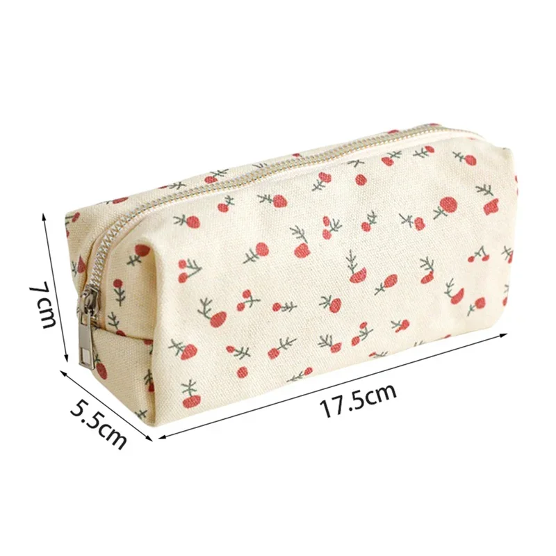 大容量シックな花の鉛筆ケース学生のための美的花鉛筆バッグ女の子文具収納学用品