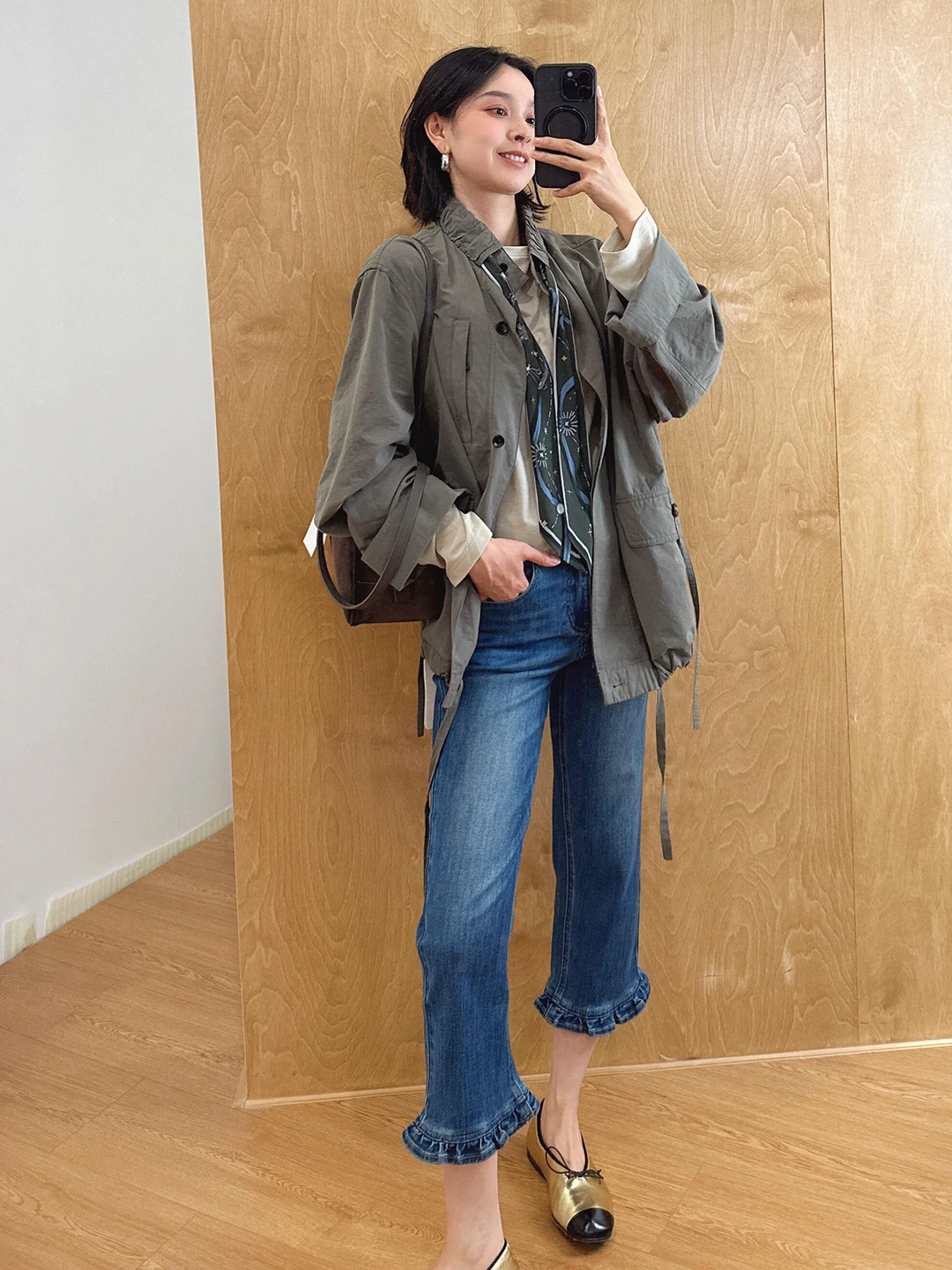 Xin Zilai Old Money Style Jacket Set Women's Autumn Lightweight Maturity High Waist Shorts Two Piece Set Casual Fashion