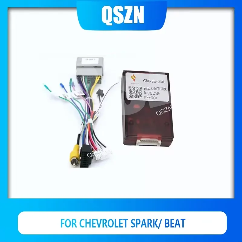 QSZN Car 16pin Audio Wiring Harness With Canbus Box For Daewoo Matiz/ Chevrolet Spark/ Beat 2015 GM-SS-04/GM-SS-04A