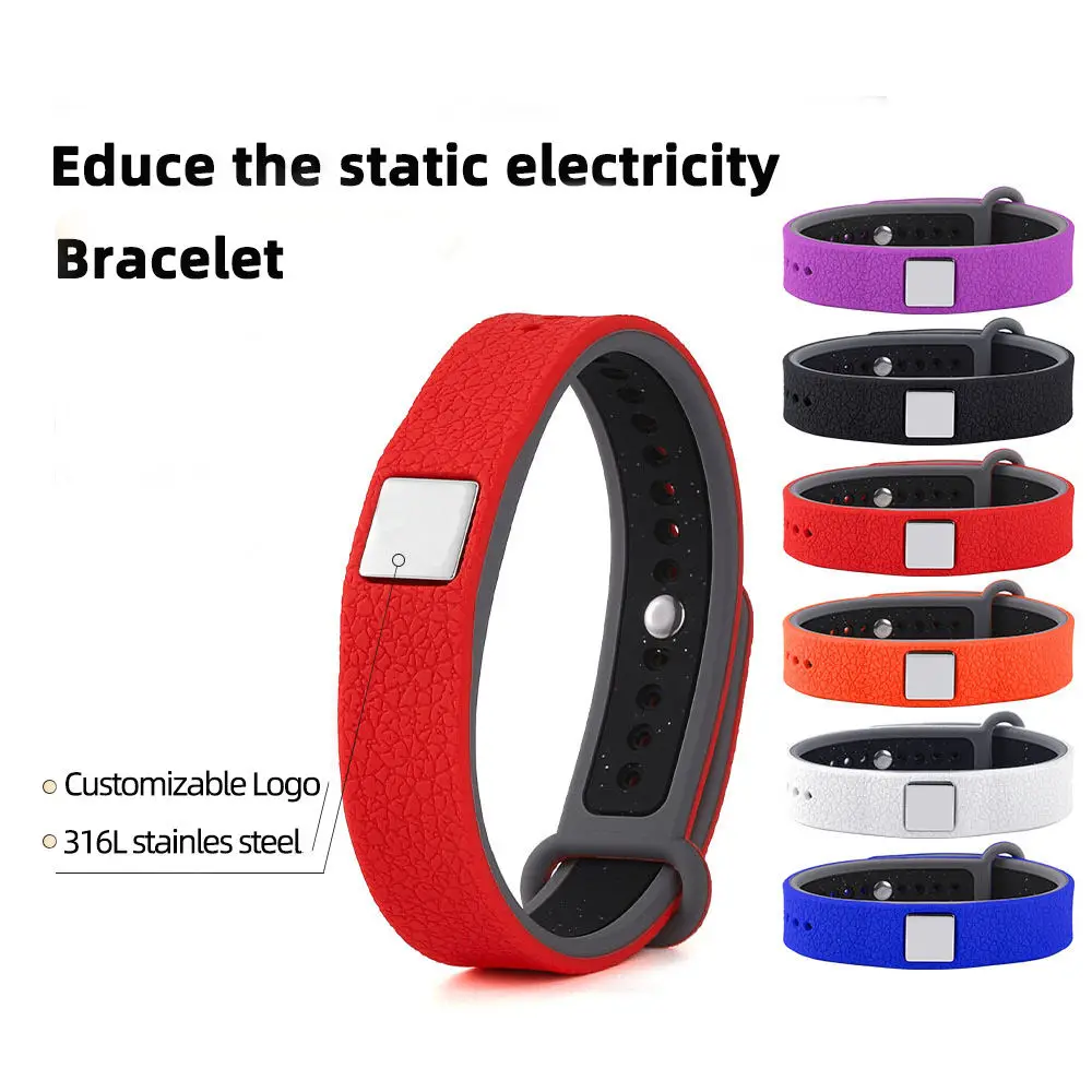 مكافحة ساكنة اللاسلكية معصمه المضادة للإشعاع الأيونات السالبة توازن الطاقة الكهربائية سيليكون معصمه للسلامة