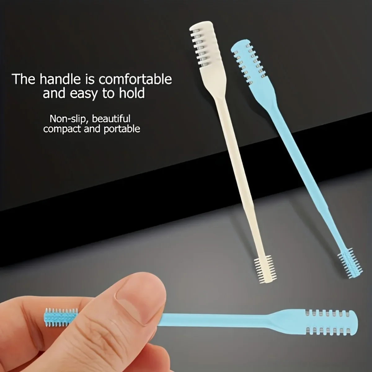

Two-piece set of dual-headed nose hair trimmers (with storage box), 2 pieces, unisex, nose care tool.