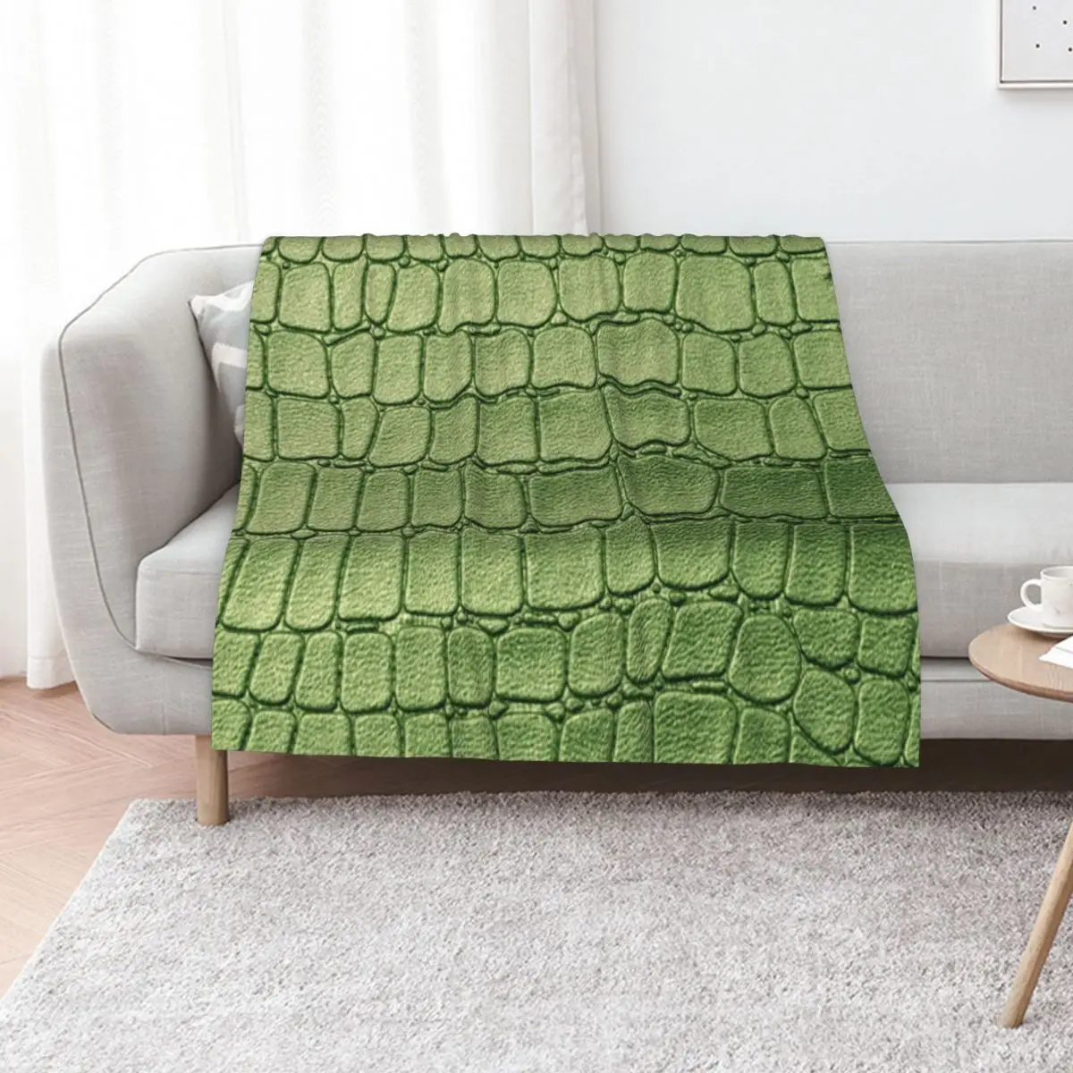 Green Crocodile Throw Blanket Cute Plaid Baby Moving Blankets For Baby christmas decoration funny gift Blankets