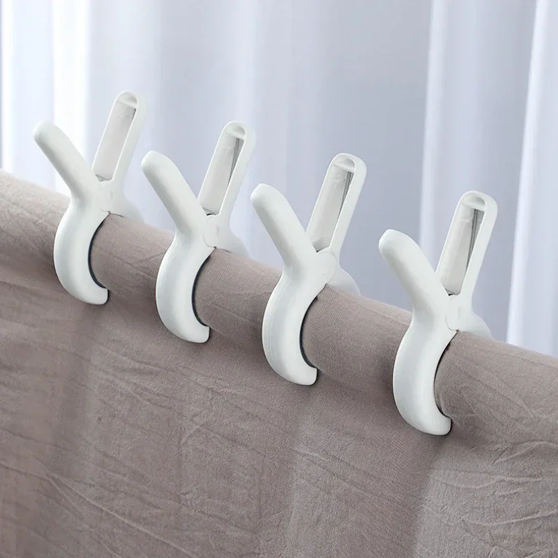 6/12PCS Large Beach Towel Clips Plastic Windproof Clothes Pegs Quilt Hanging Clip Reusable Non-slip Fixed Drying Clothespin