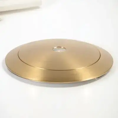 1 مجموعة 100 مللي متر غطاء مصباح حلقة النحاس إنهاء مقاومة للصدأ سهلة التركيب عاكس الضوء حامل طوق للزجاج مقبس الإضاءة التجنيب #6