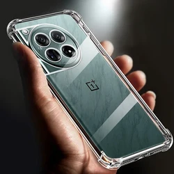 Thickened Airbag Shockproof Clear Soft Tpu Phone Case For OnePlus 12 5G Transparent Back Cover 6.82