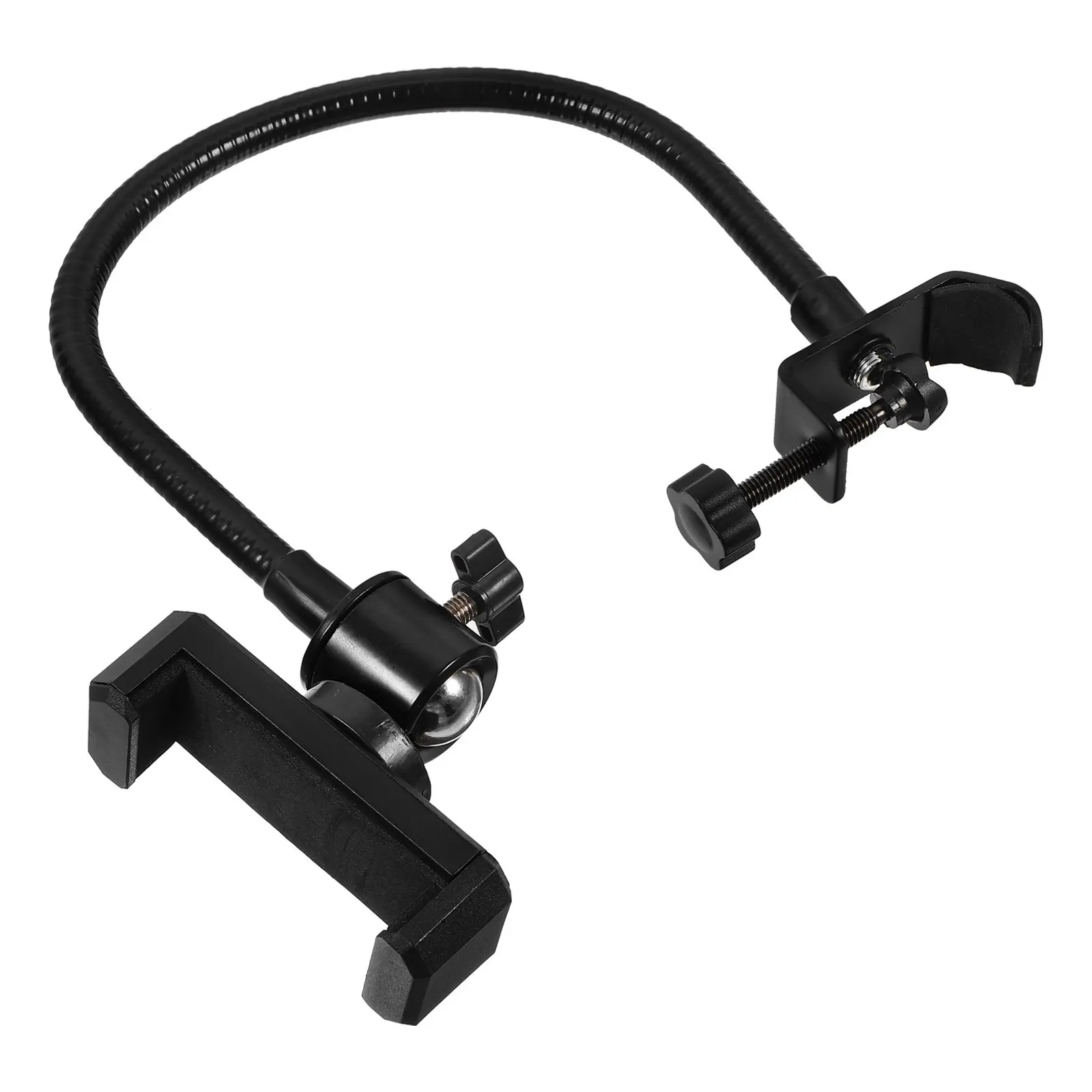 

1Set Adjustable Gooseneck Phone Stand Stable Clip Flexible Arm Holder Universal Phone Mount for Desk Live Streaming Video