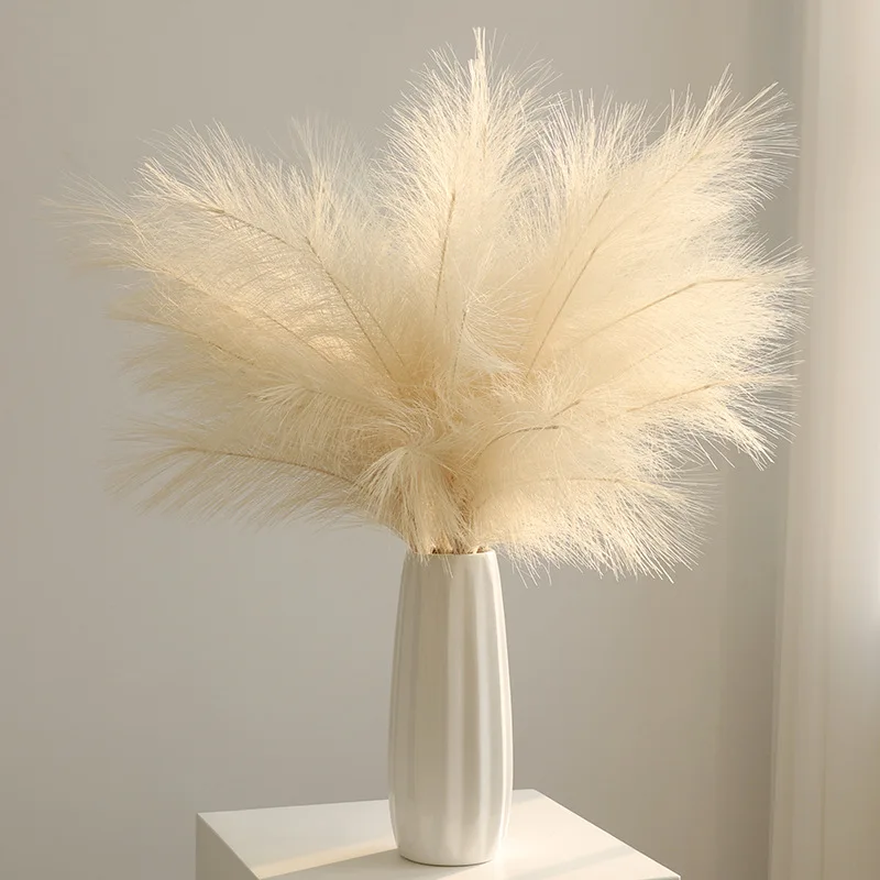 97 cm künstliches Pampasgras, Boho-dekorative Blumen, Zuhause, Zimmer, Party, Tisch, Blumenarrangement, Hochzeitsdekoration, künstliche flauschige Pampas – Detail 3