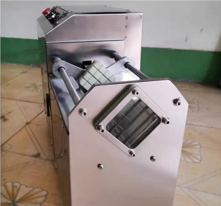 Mesin Pemotong Keripik Kentang Listrik Stainless Steel, Mesin Pemotong Wortel dan Terong Listrik