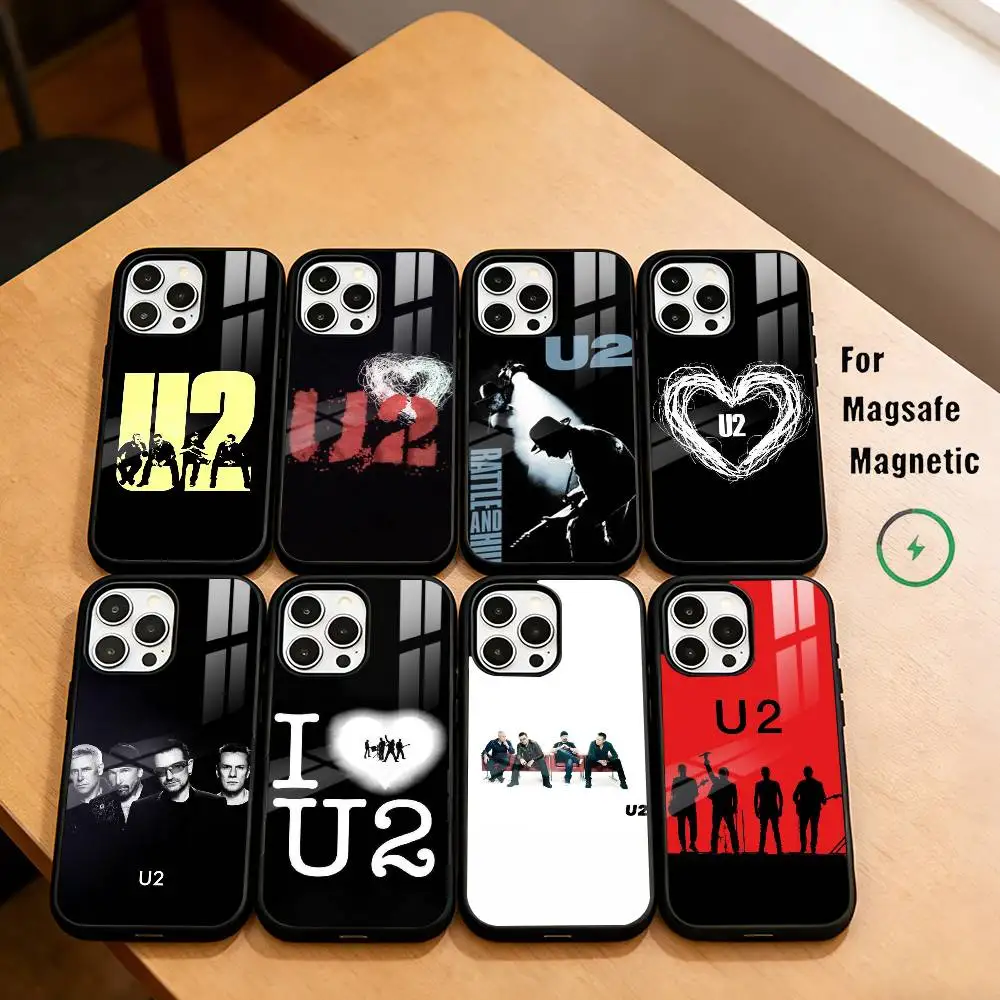 S-Super cool U-U2-ES B-Band Phone Case For iPhone17,16,15,14,13,12,11 Plus,Pro Magnetic with Magsafe Wireless Charging