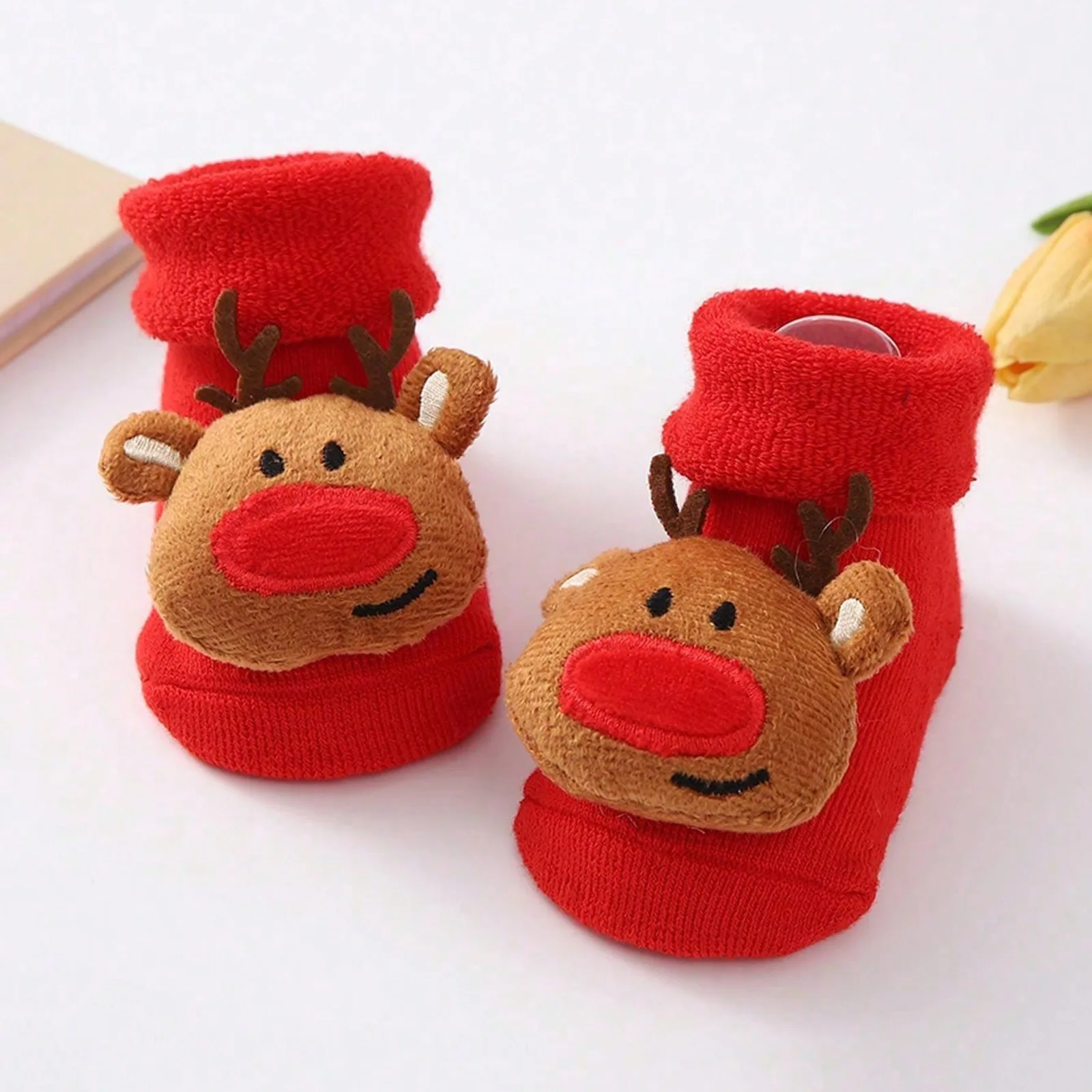 

Newborn Cotton Winter Autumn Baby Girls Boys Kids Socks Infant Christmas Santa Claus Terry Warm Non-slip Children Sock 0-1years