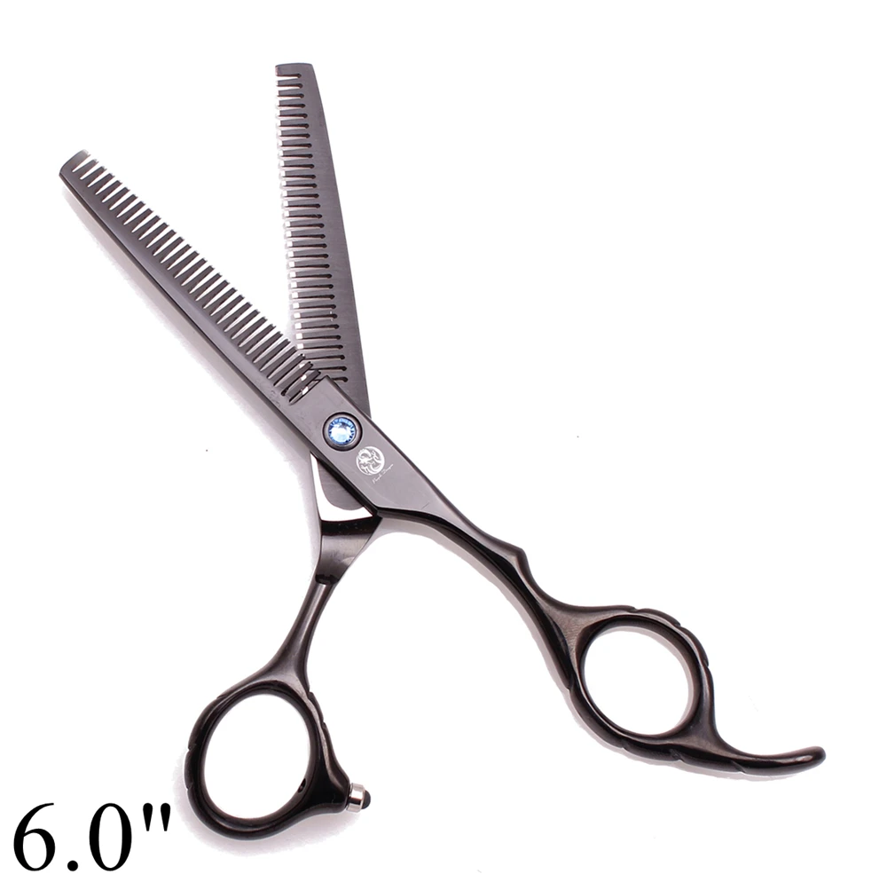 Haarschere Professionelle 5,5" 6" JP 440C Friseurschere Doppelseitige Zähne 10%-15% Ausdünnungsrate Haar Effilierschere Z2001