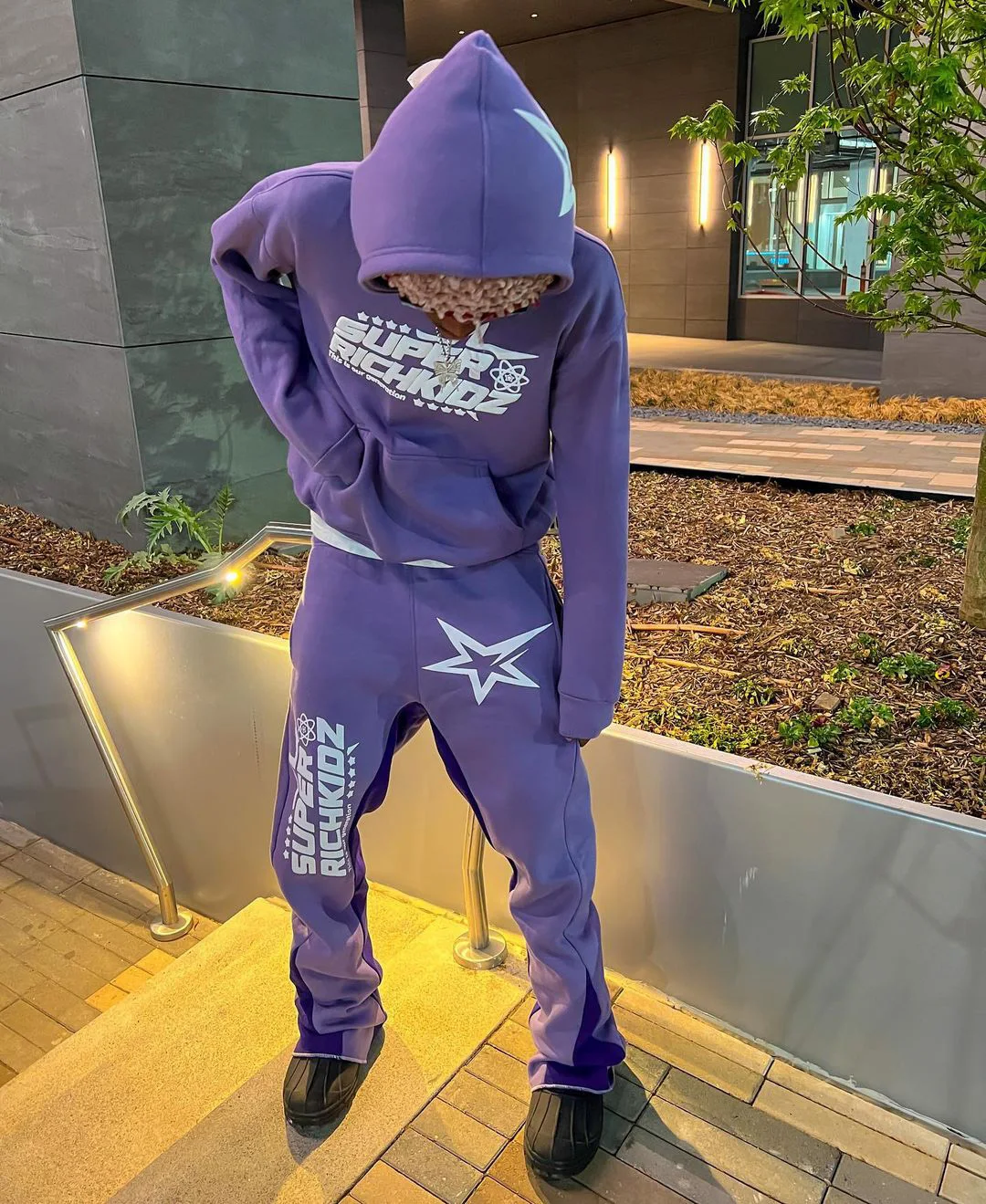 Harajuku y2k tops Men Tracksuit Hooded Pullover + Sweatpants Sports Suit woman Casual High Street Sportswear 90s Streetwear Sets