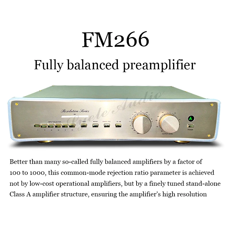 FM266 preamplificador totalmente equilibrado función de monitor de grabación réplica 1:1 de la máquina original amplificador de audio HIFI de alta gama