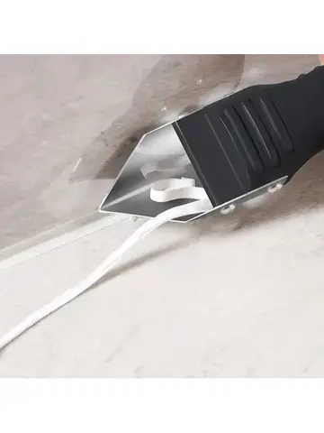 Conjunto de raspadores de silicone multifuncionais para remoção de cola, recheio de cantos, rejunte, fissuras e sujeira, para uso doméstico.