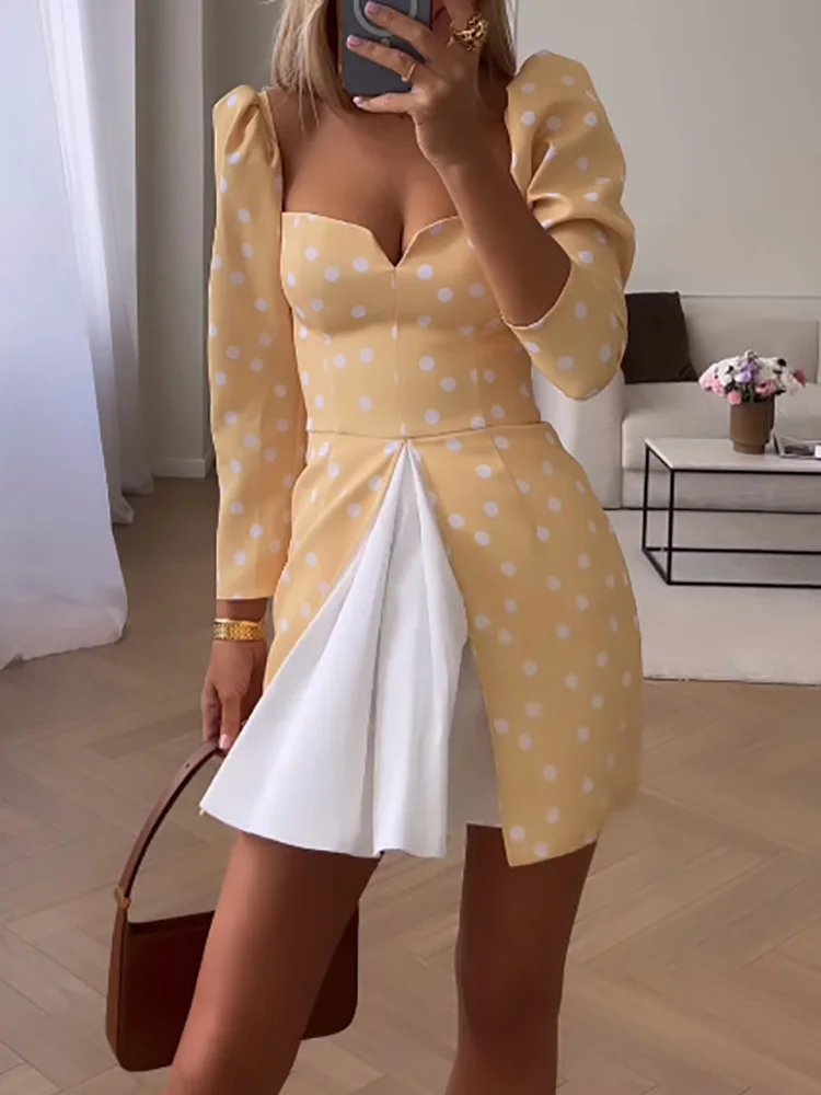 Sexy High Slit Backless Women Party Long Dress Fashion Sleeveless Patchwork Lacing Up Dress Ladies Elegant Ruffles Slim Dresses